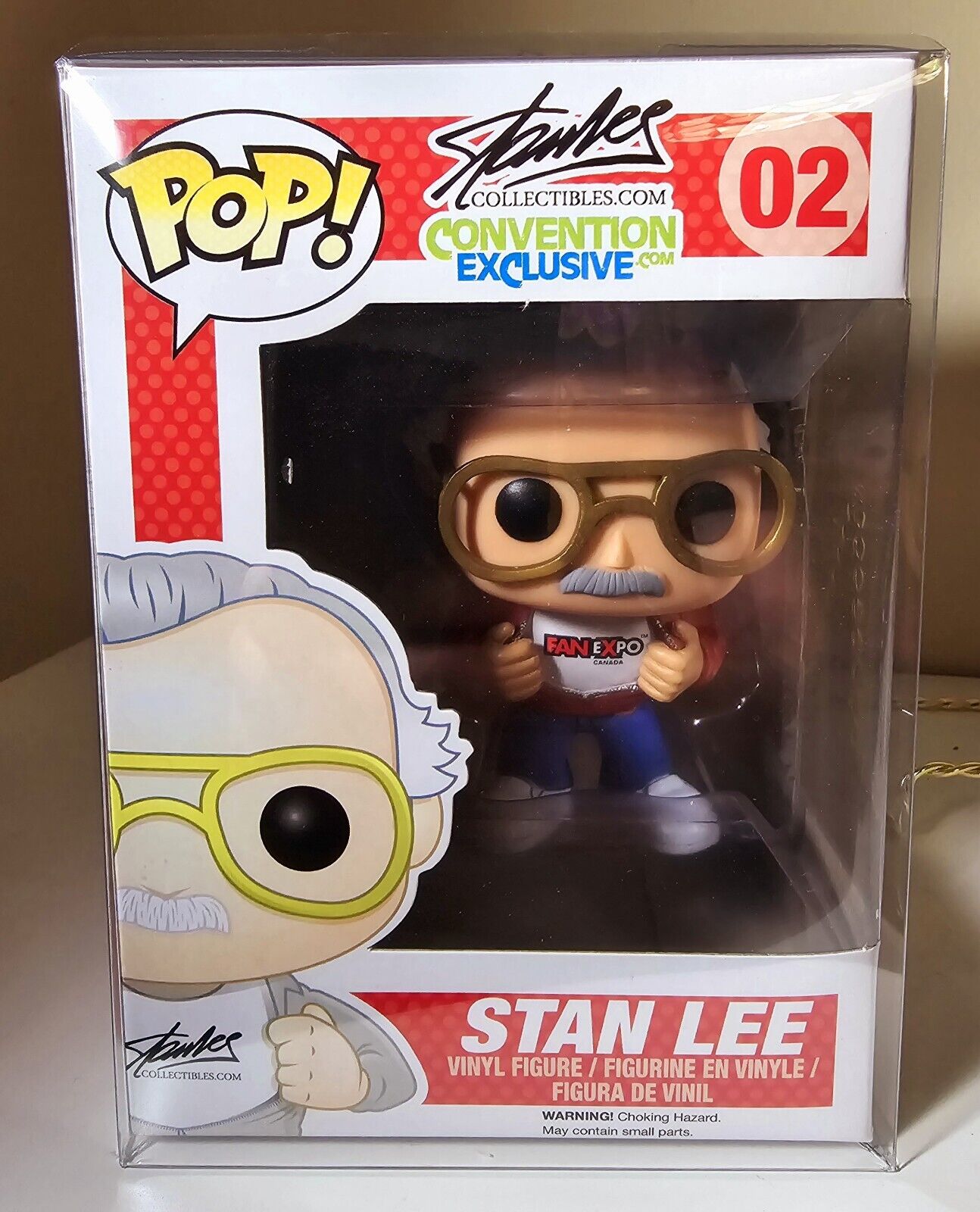 Stan Lee Fan Expo Funko Pop #02 RARE 1,000 Limited Edition 