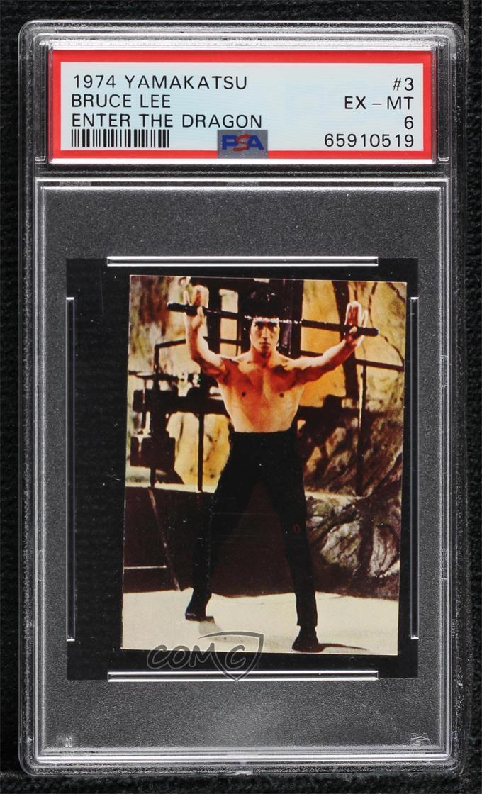 1974 Yamakatsu Towa Bruce Lee Dragon Series Bruce Lee #3 PSA 6 07yc