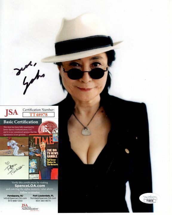 YOKO ONO signed autographed 8x10 photo JSA