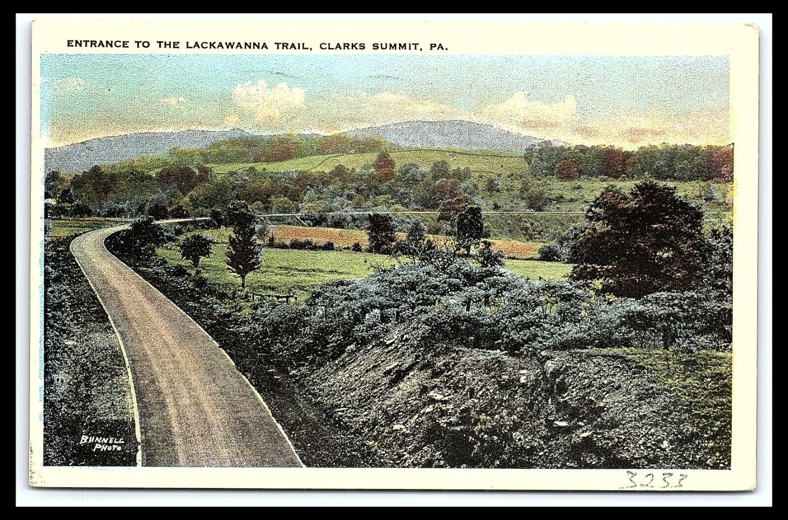 Clarks Summit PA Lackawanna Trail Entrance Postcard Posted 1923       pc249
