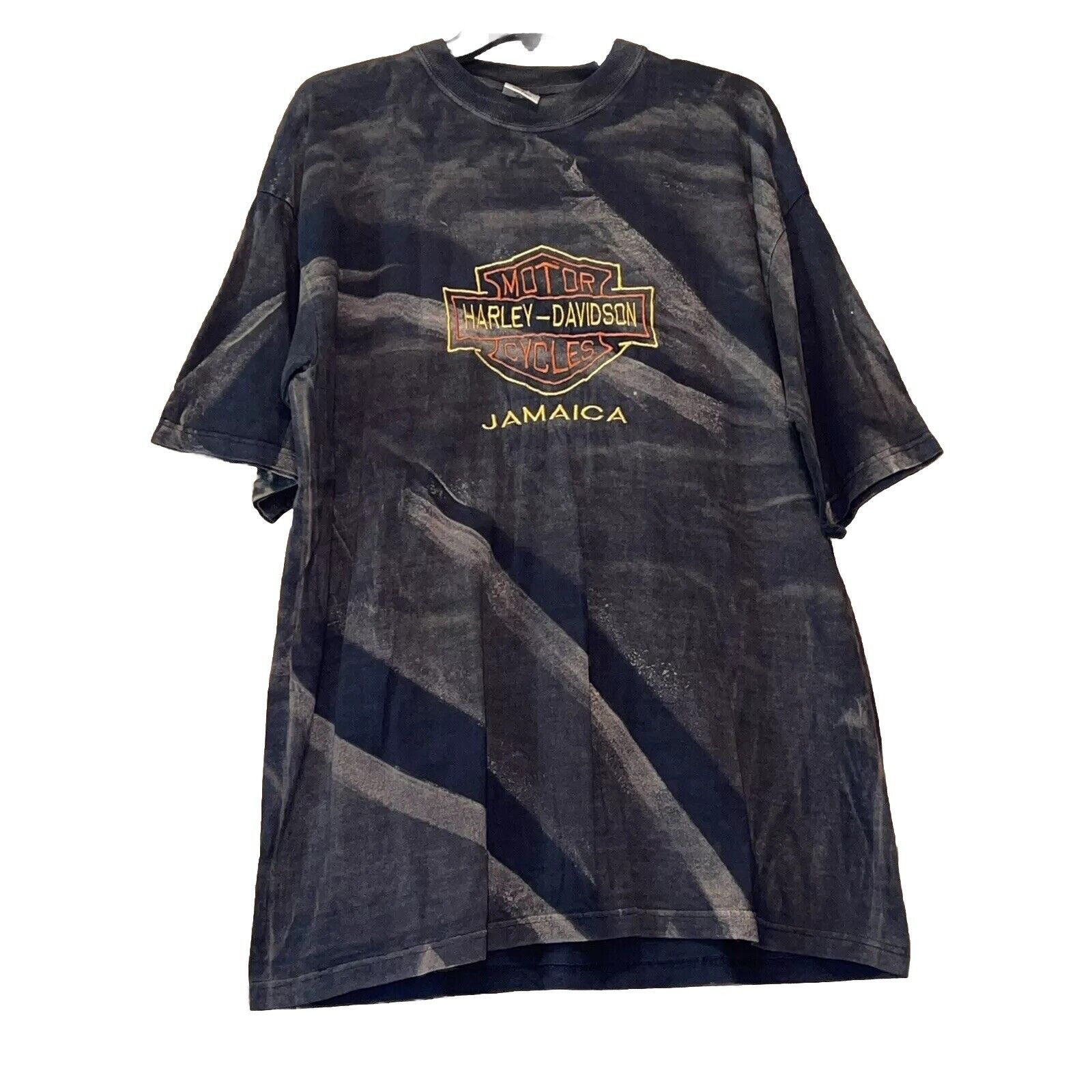Vintage Harley Davidson Jamaica emboidered t shirt Aop guc size xl e1600