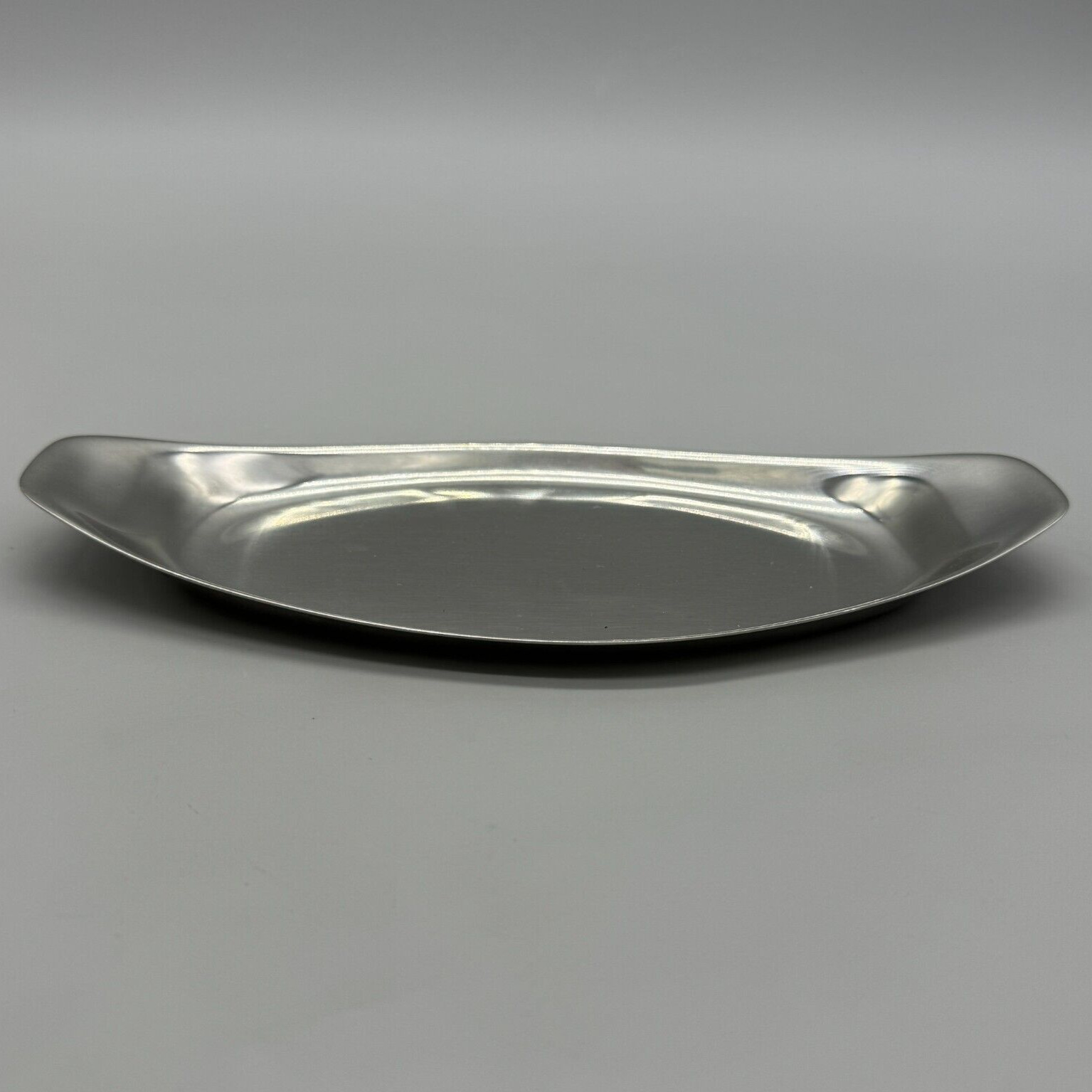 WMF Cromargan Germany Vtg Oval Serving Tray Dish Stainless 9