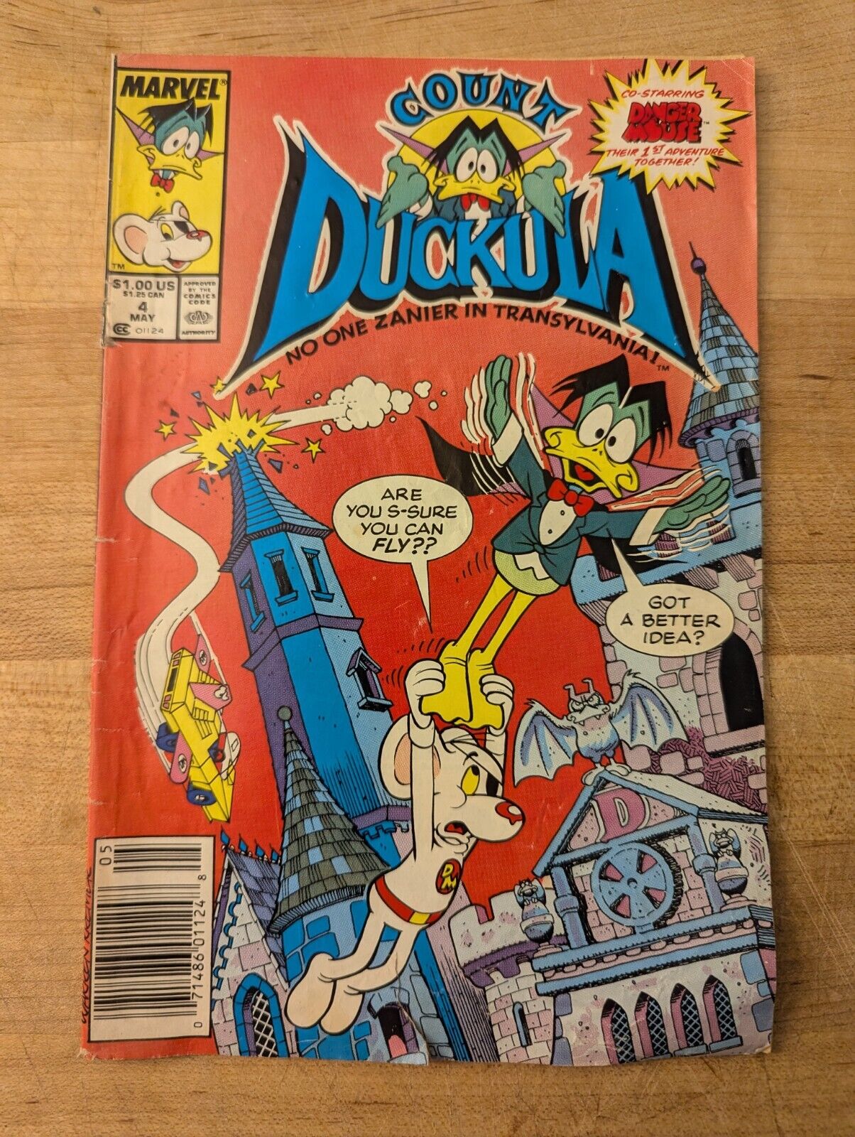 Vintage Count Duckula & Danger Mouse Comic Vol 1 # 4 May 1989 Marvel