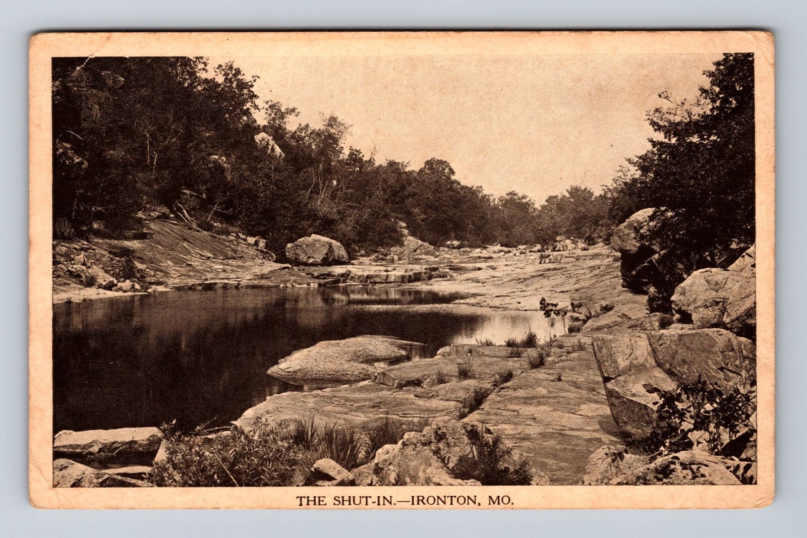 Ironton MO-Missouri, Scenic View The Shut-In, Antique Vintage Postcard