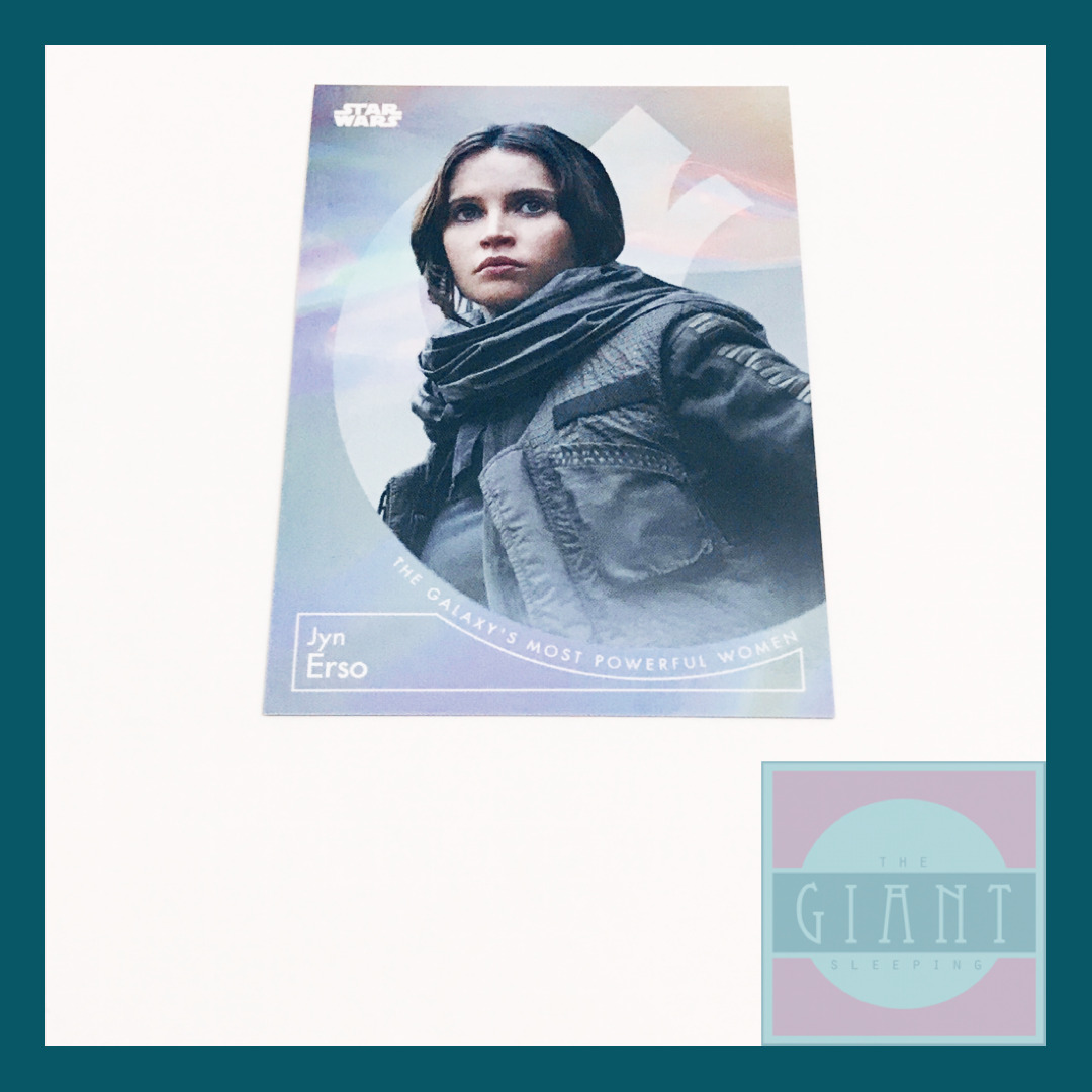 2022 Topps SW Galaxy\'s Most Powerful Women #9 Jyn Erso Trading Card Rogue One