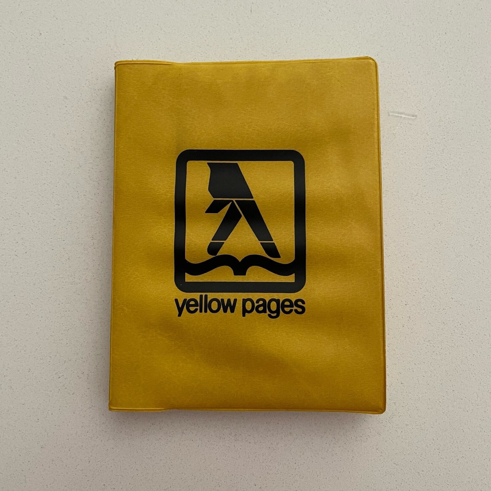 Vintage Yellow Pages Address Book 1979