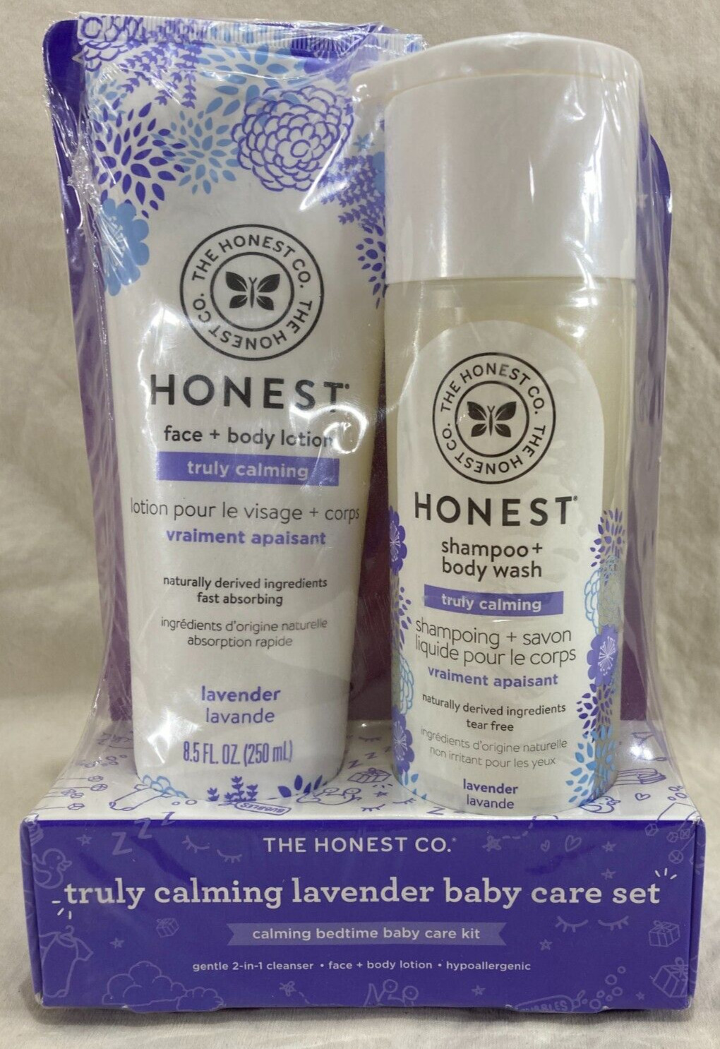 BRAND NEW The Honest Company Truly Calming Lavender Baby Care Set Giftable
