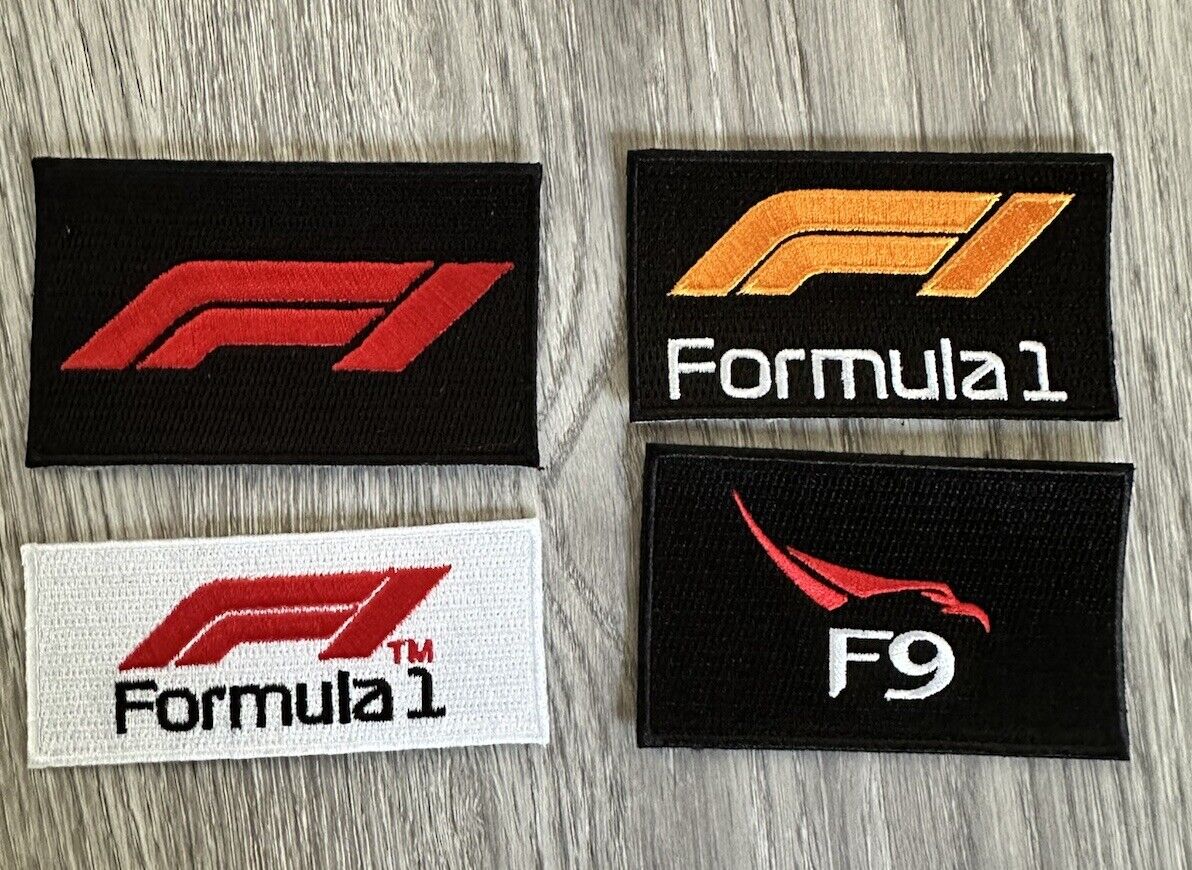 F1 Ultimate LOGO 4 PACK PATCHES  Mercedes  FORMULA ONE RACING Iron on PATCH 3.5”