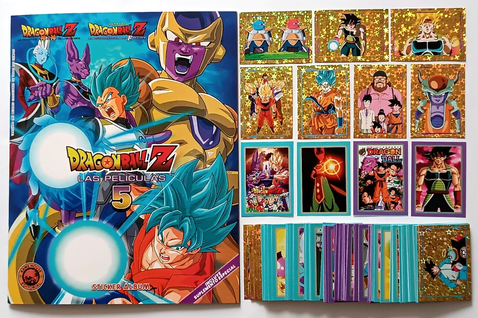 ALBUM DRAGON BALL Z - Movies Vol. 5 Sticker Complete Set 184/184 PERU 2023 Goku