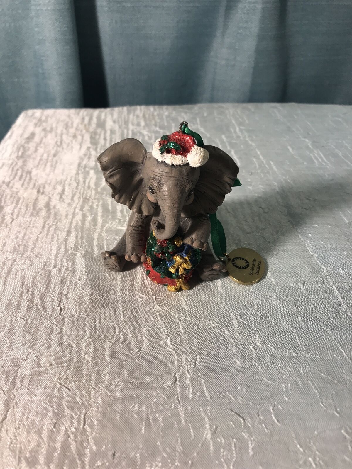Smithsonian Danbury Mint The Baby Animal Ornaments African Elephant Drummer Boy