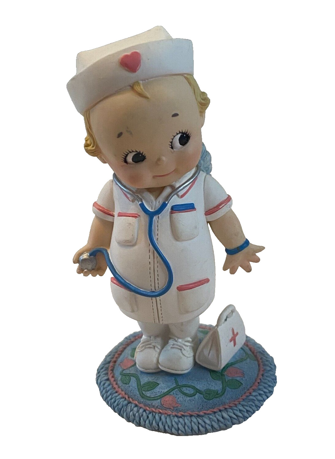 Healing Hearts Collection Kewpie Nurse Figurine Angel Of Mercy Stethoscope Bag