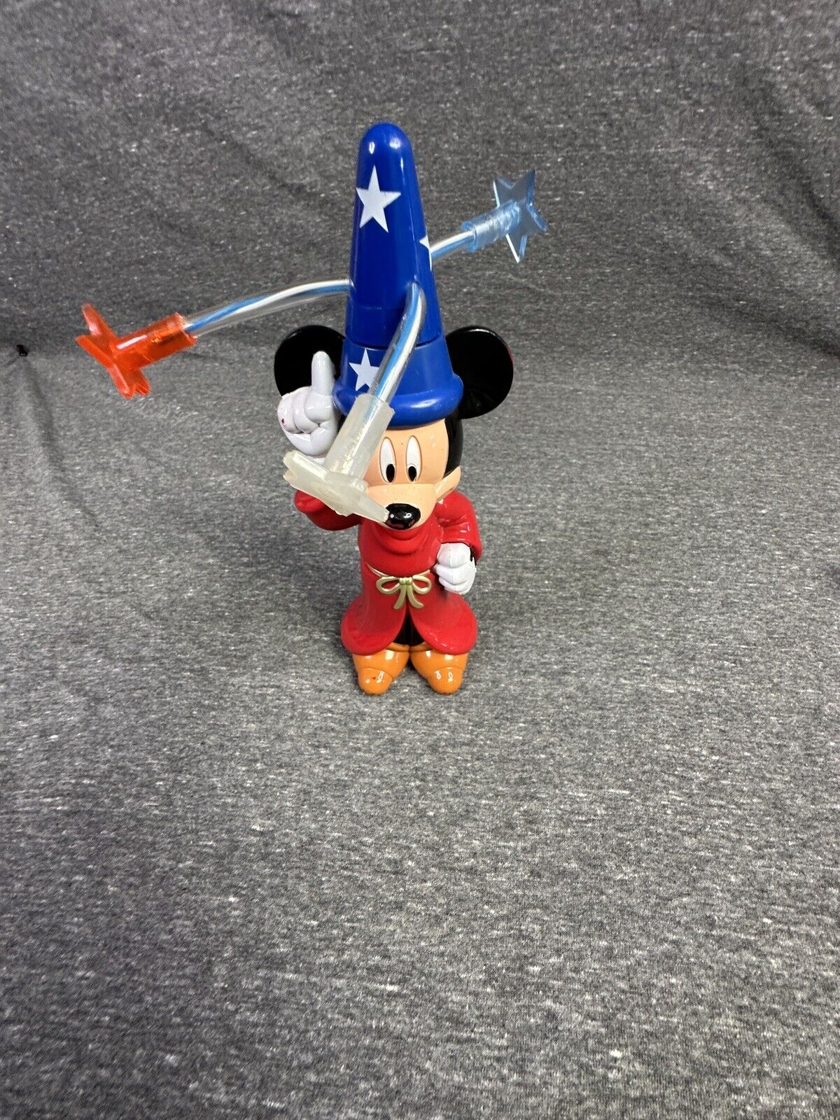 Vintage Disney Parks Sorcerer Mickey Light Up Spinning Toy WORKS
