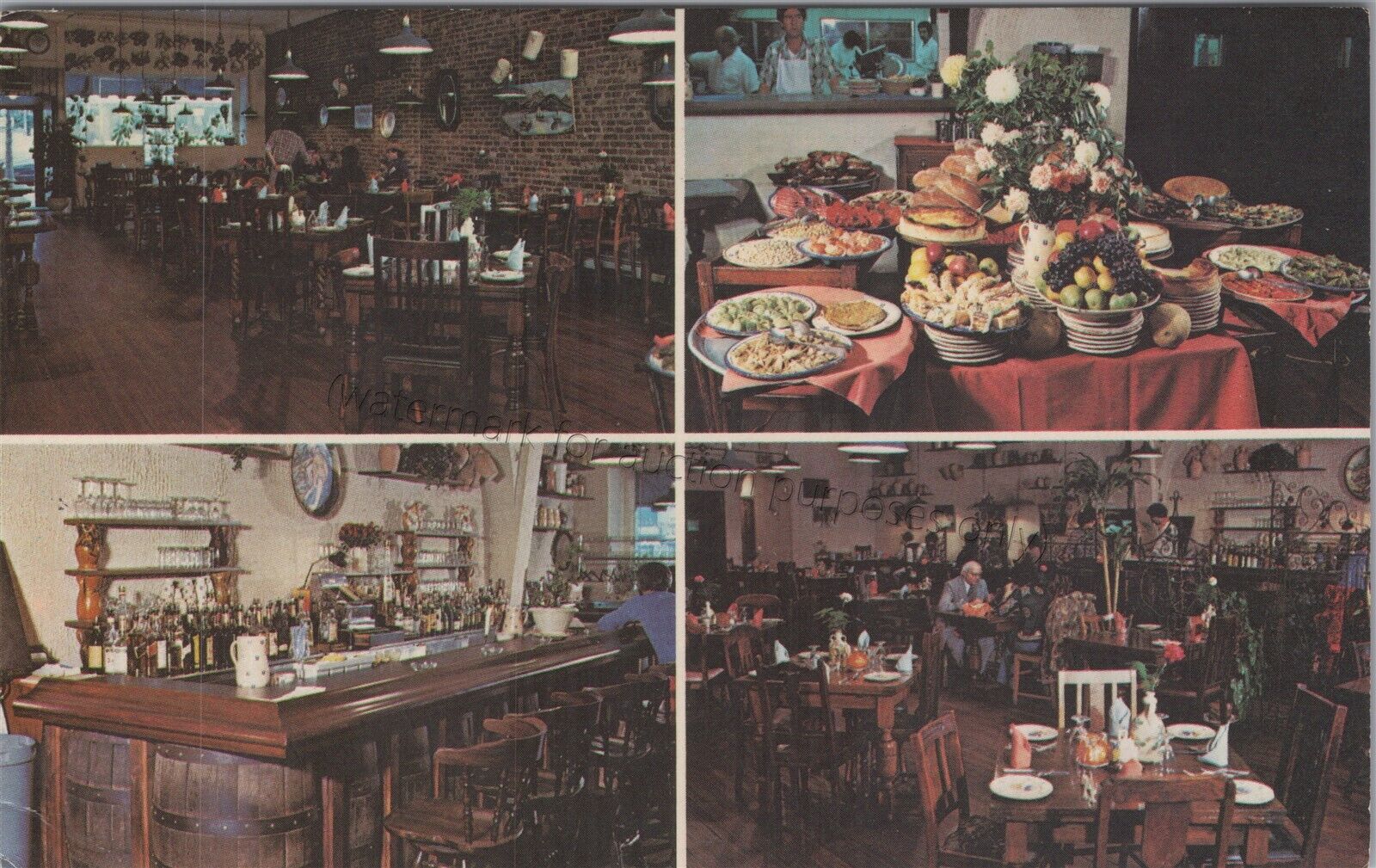 Flushing, Queens, NYC: Bacigalup\'s - Vintage New York City Restaurant Postcard