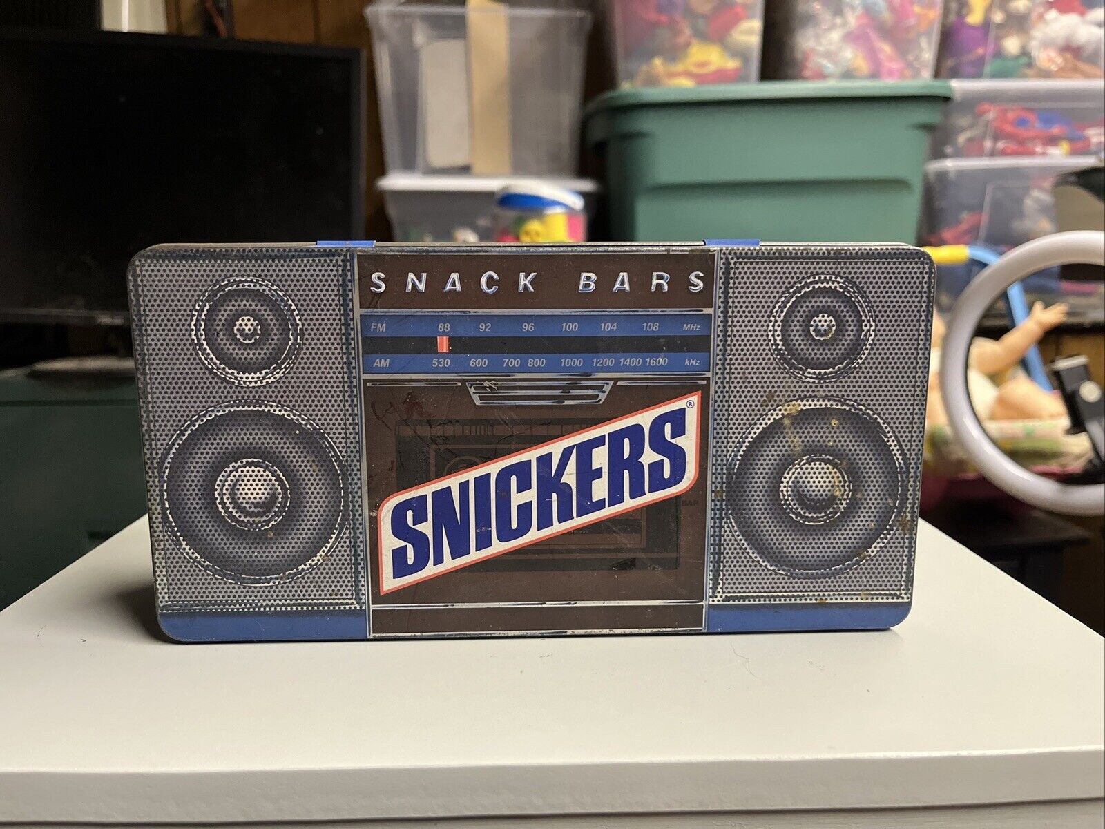 Vintage Snickers Empty Collector Tin 1989 Edition M&M And Mars