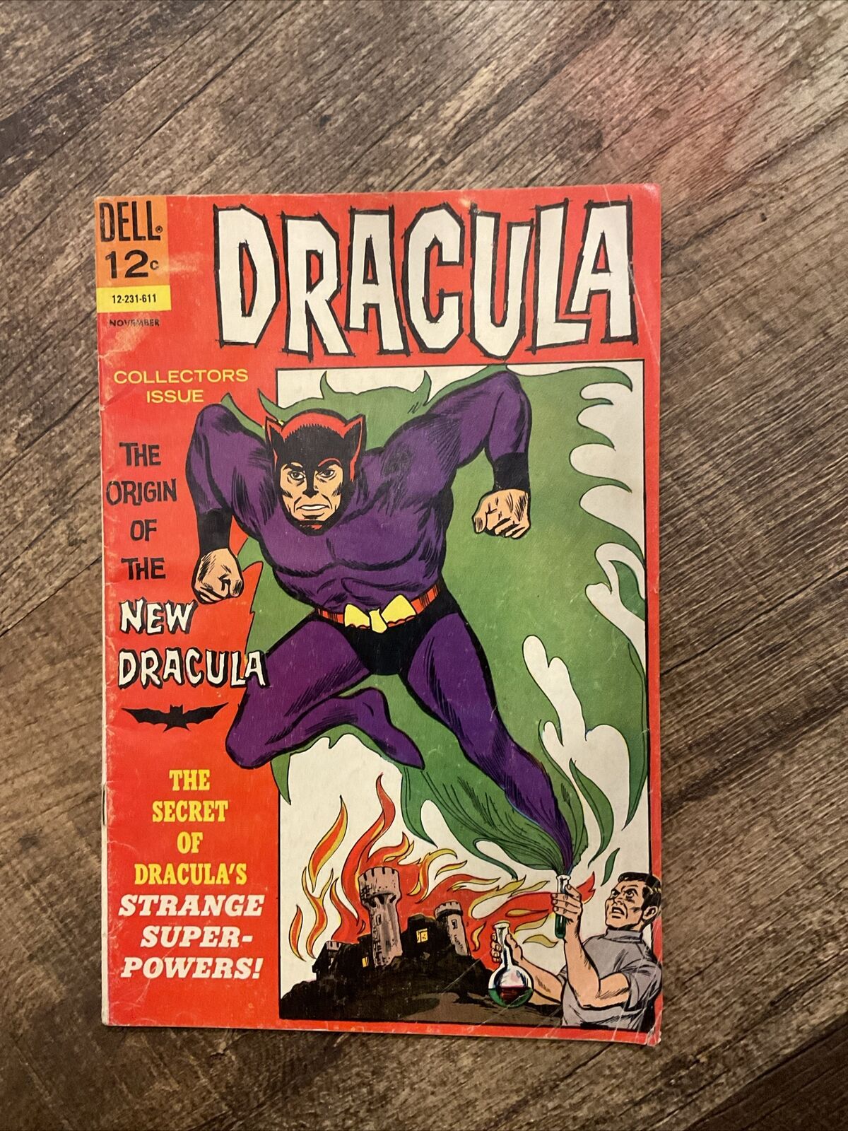 Dracula #6 Jul 1972 Bronze Age Dell Comics Super White Pages