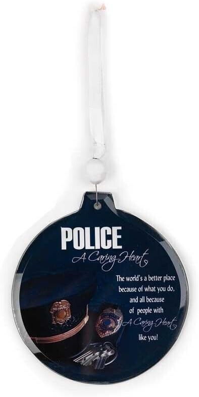 Dicksons Police A Caring Heart Ornament