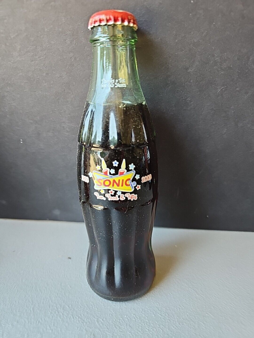 2003 Sonic 50th Anniversary Coke Bottle