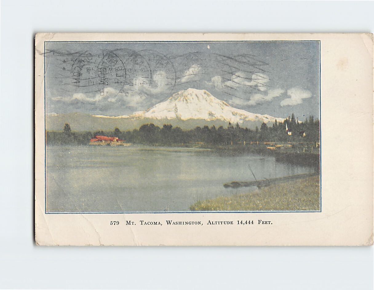 Postcard Mt. Tacoma Washington USA