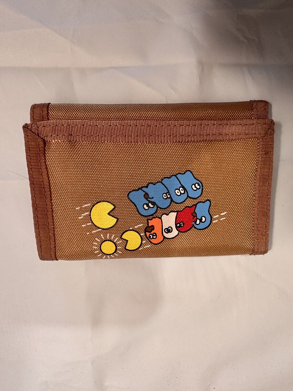 Pac-Man tri-fold Wallet Vintage Rare  1980 Midway Inky Ghosts