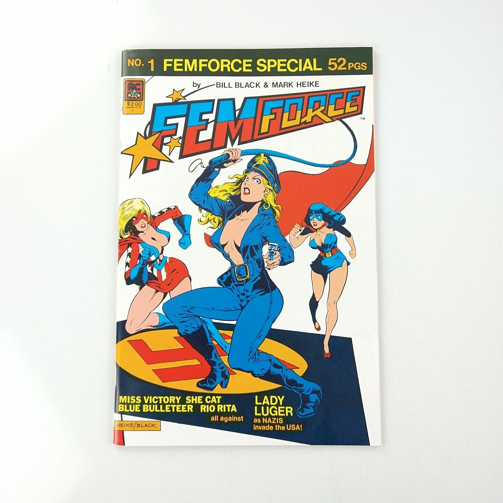 Femforce Special #1 VF/NM Miss Victory She-Cat Good Girl Art (1984 AC Comics)