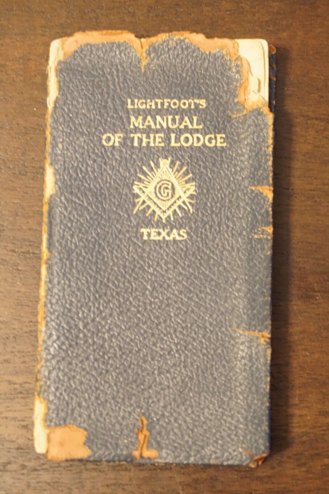 Lightfoot\'s Manual of The Lodge Texas Pocket Edition Copyright 1934 Printed 1949