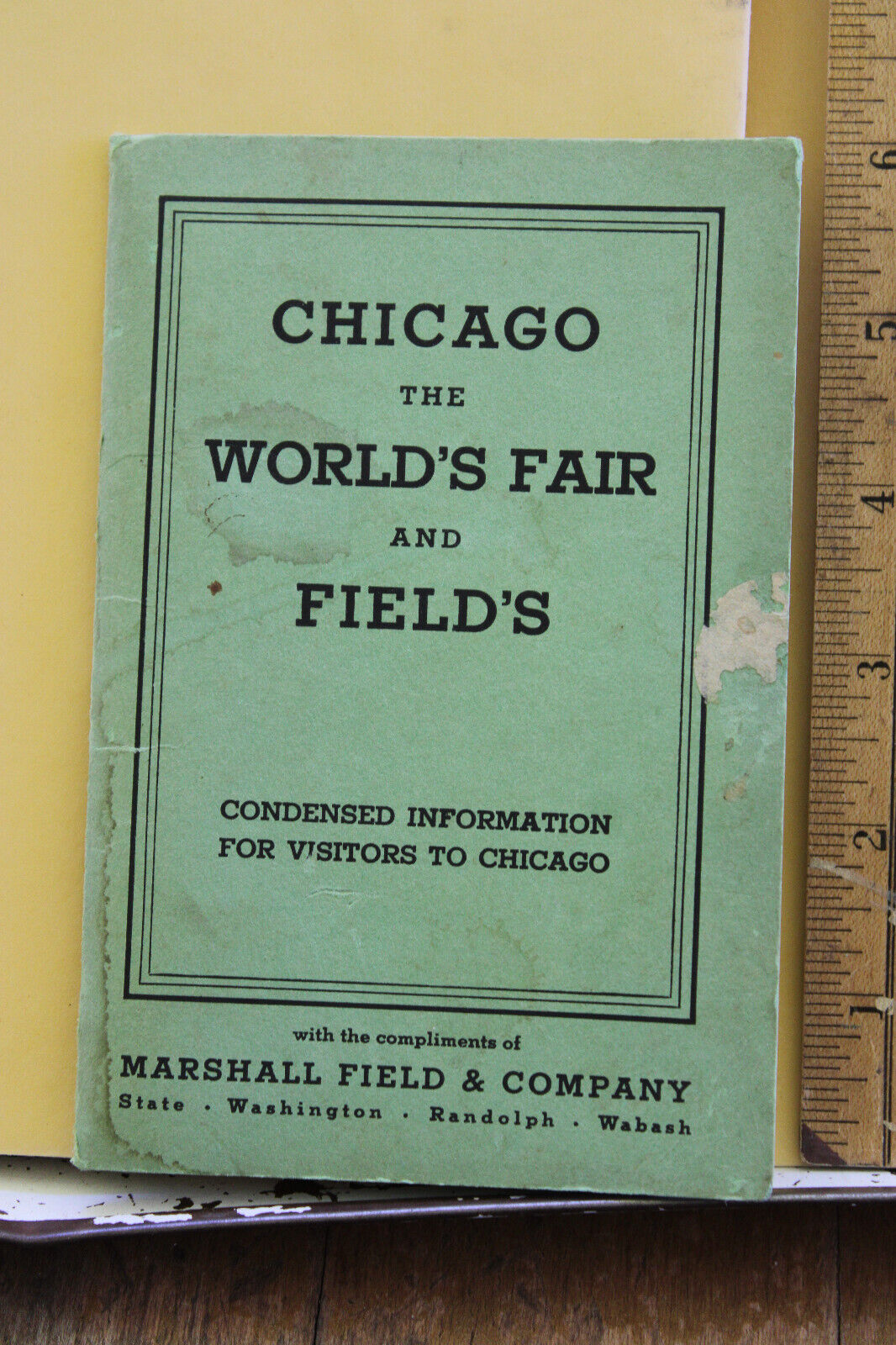 1933 Chicago Worlds Fair And Marshall Field Postcard Folder Rare
