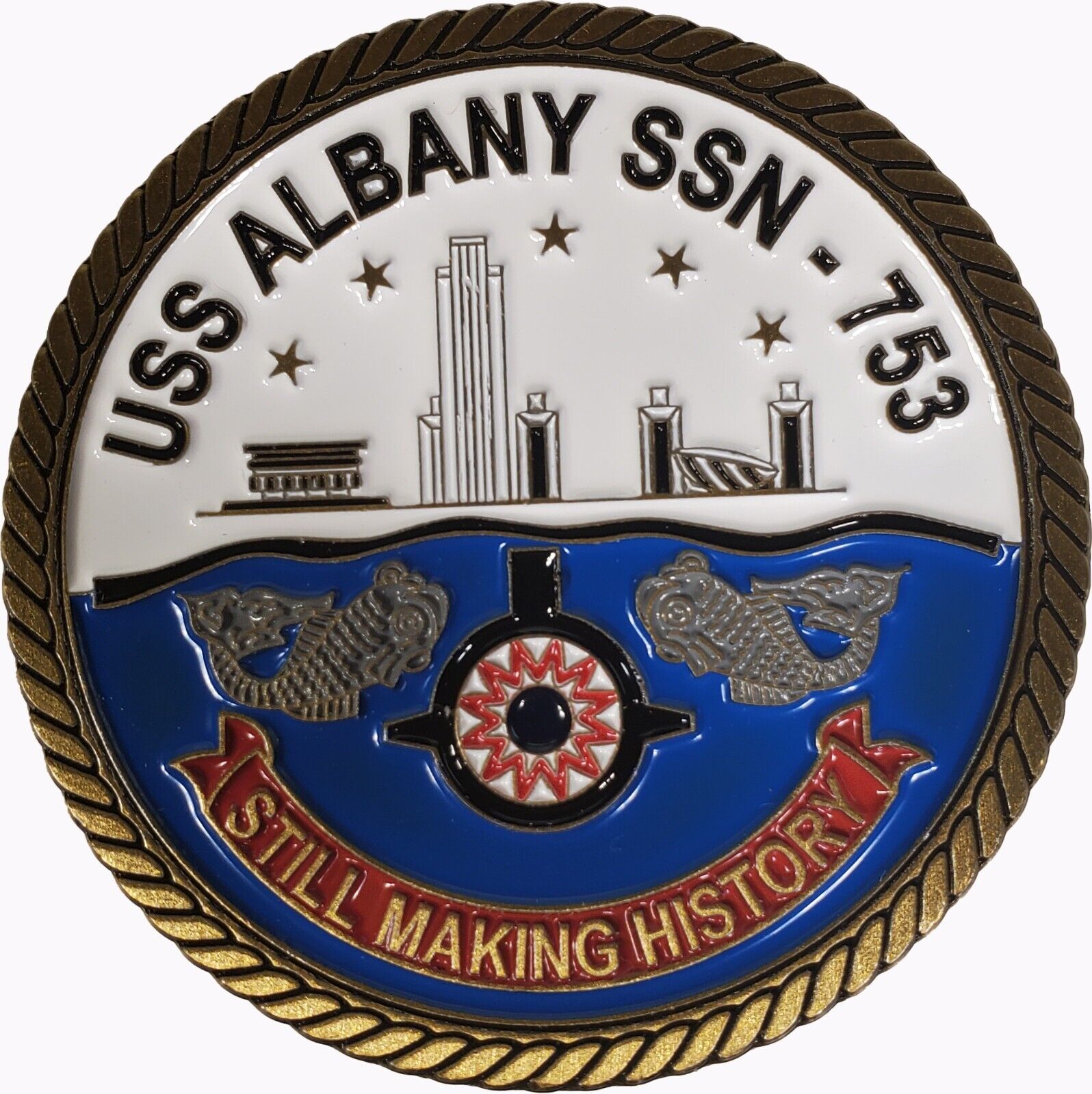 US Navy USS Albany SSN-753 Submarine Commemorative Challenge Coin 182