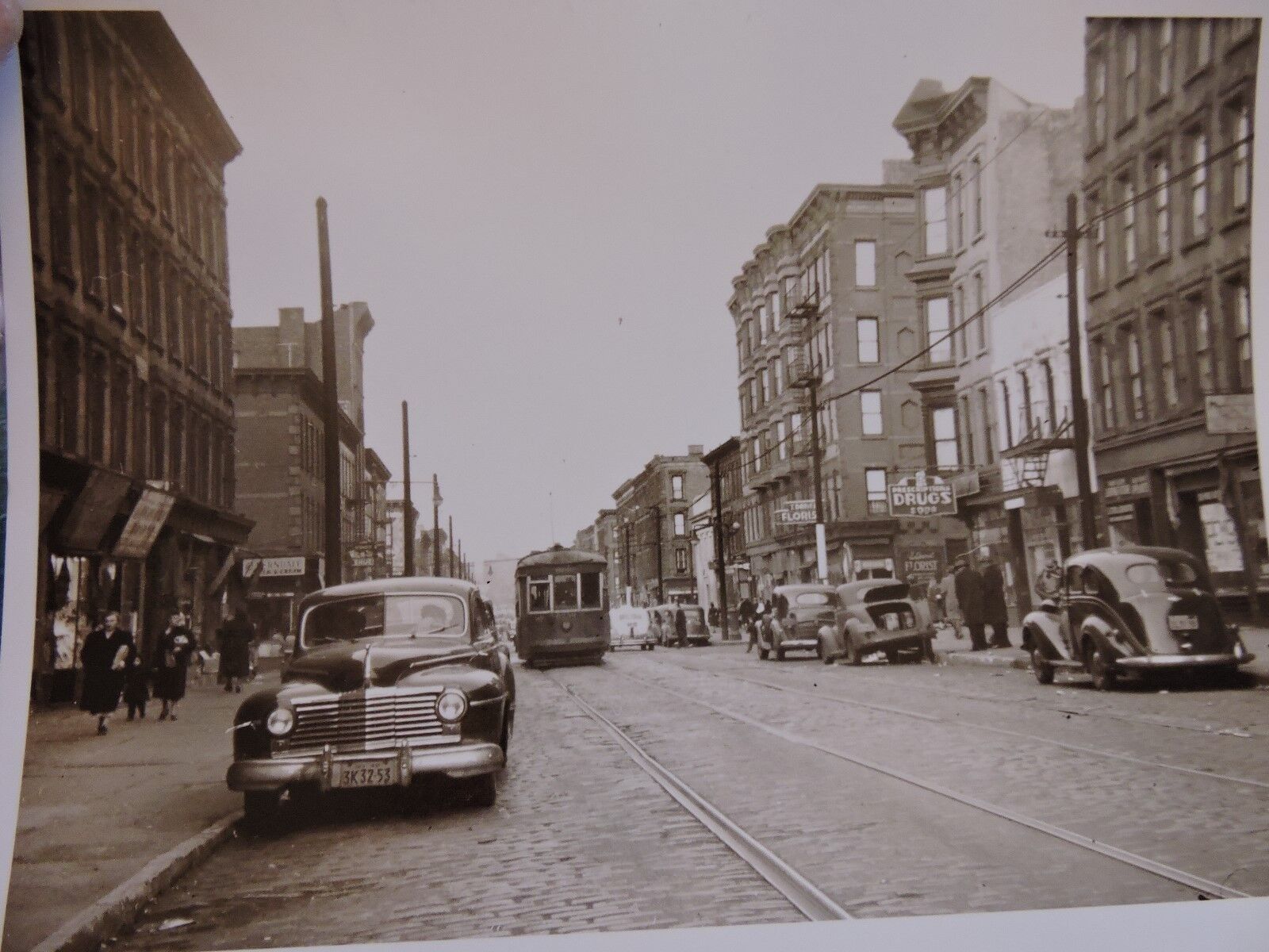 1946 5th Avenue Park Slope Trolley Brooklyn New York City NYC 8x10 Reprint Photo