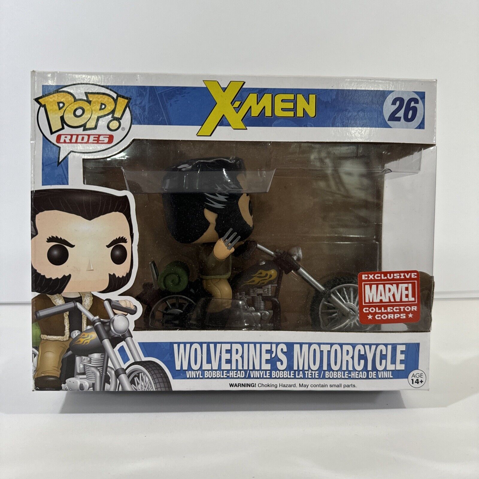 Funko Pop #26 Marvel X-men Wolverine's Motorcycle Collectors Corps Exclusive