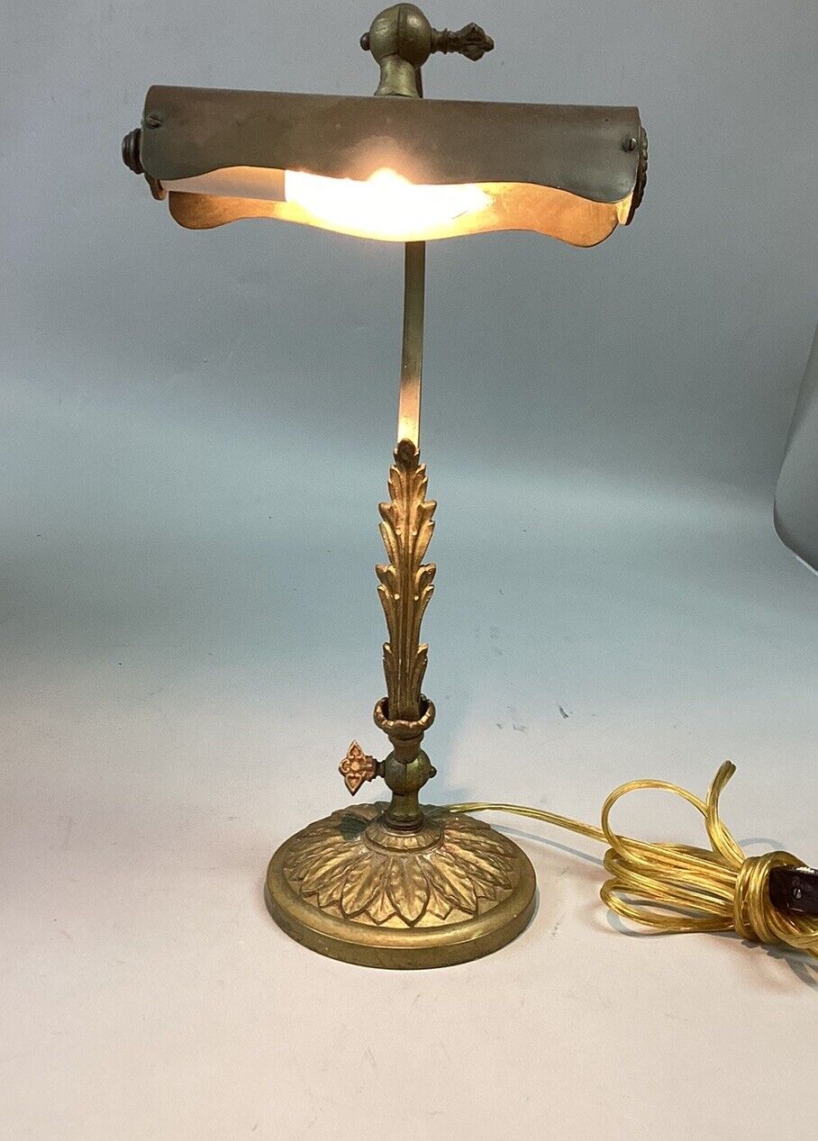 Heavy Vintage Leviton Desk Lamp - 15” Tall