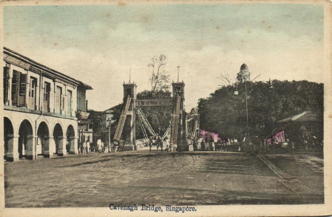 PC CPA SINGAPORE, CAVENAGH BRIDGE, Vintage Postcard (b3077)
