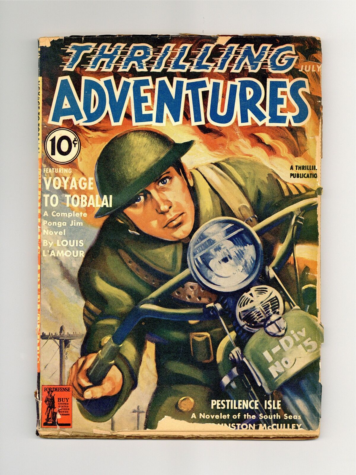 Thrilling Adventures Pulp Jul 1942 Vol. 42 #1 VG- 3.5