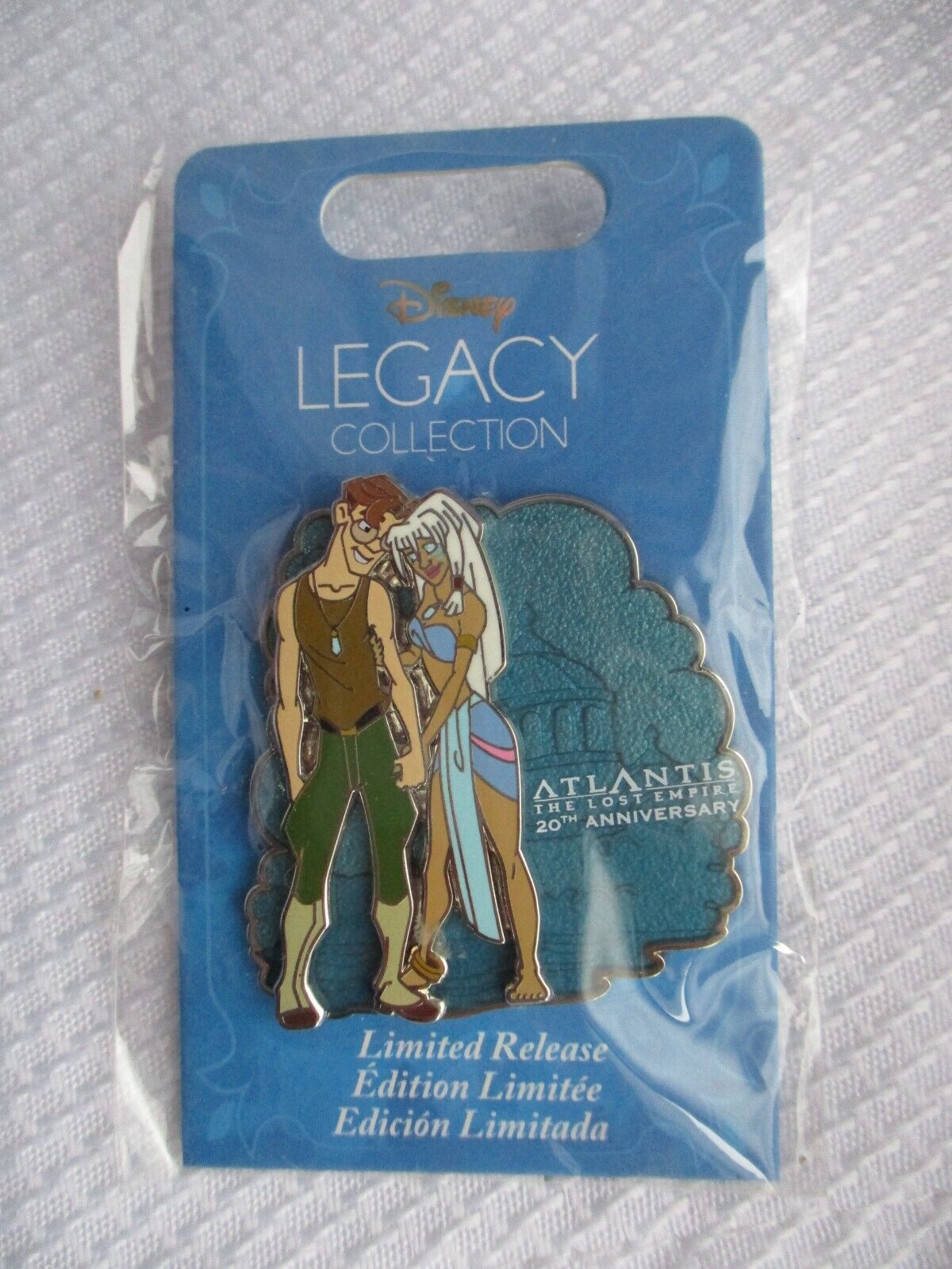 Disney Legacy Pin Atlantis the Lost Empire 20th Anniversary Milo & Kida New