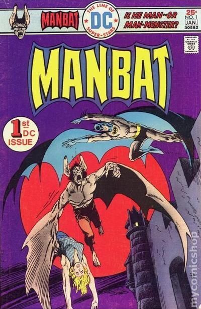 Man-Bat #1 VG 4.0 1975 Stock Image