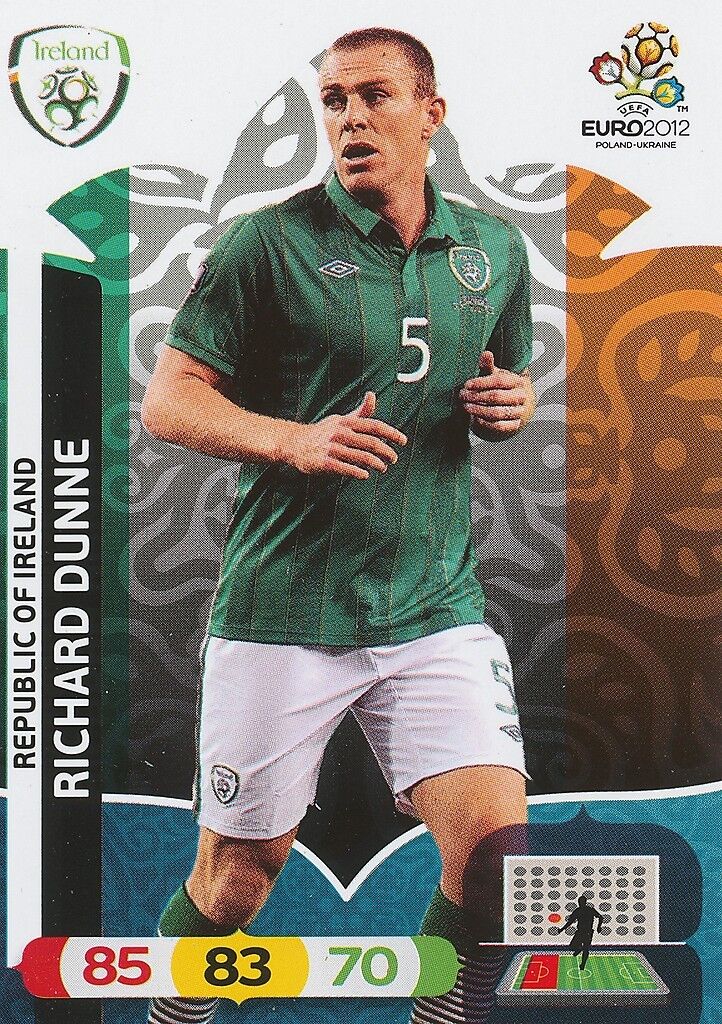 RICHARD DUNNE # IRELAND CARD SANDWICHES ADRENALYN EURO 2012