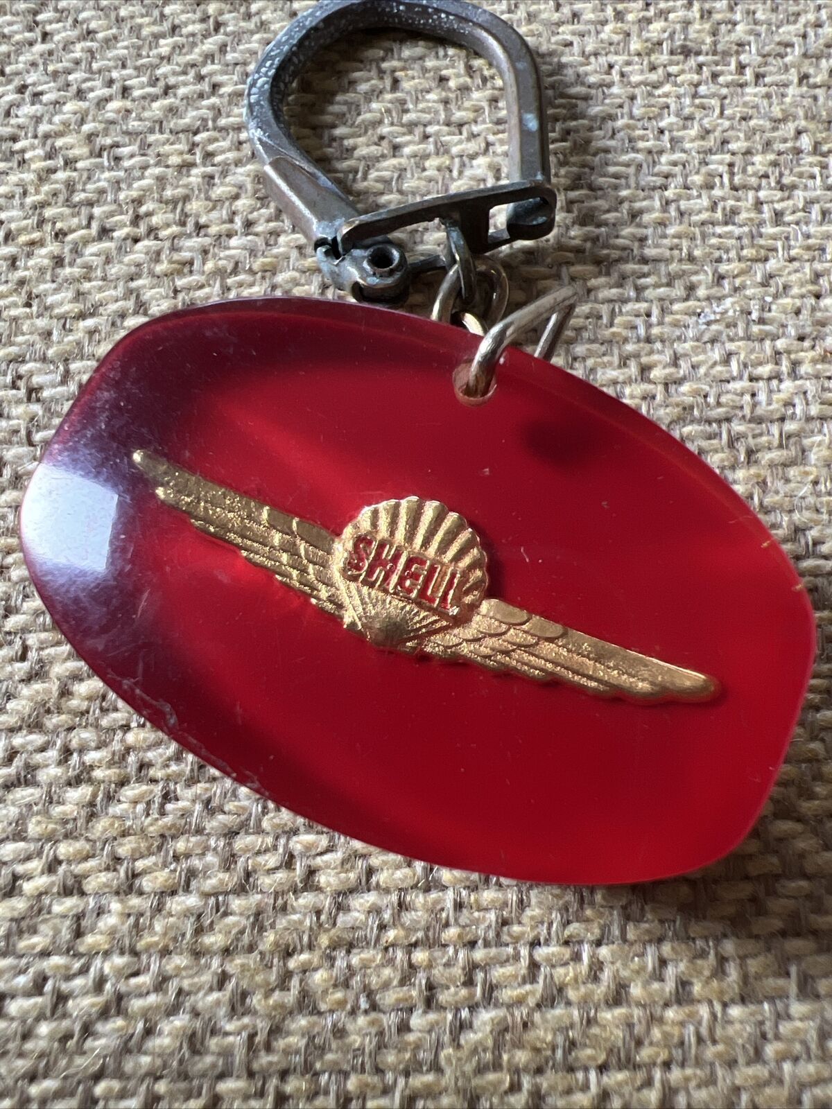Vintage Keychain Shell Oil Rare
