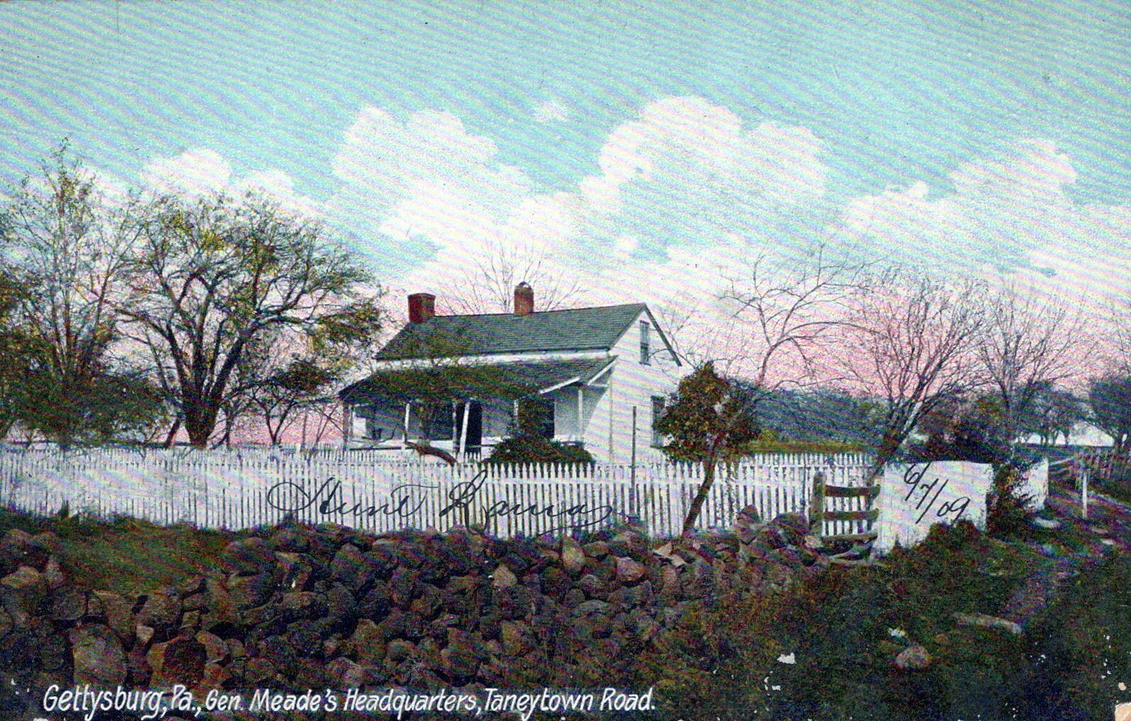 Gettysburg Pennsylvania Gen Meade\'s House Posted  Vintage Divided Back Post Card