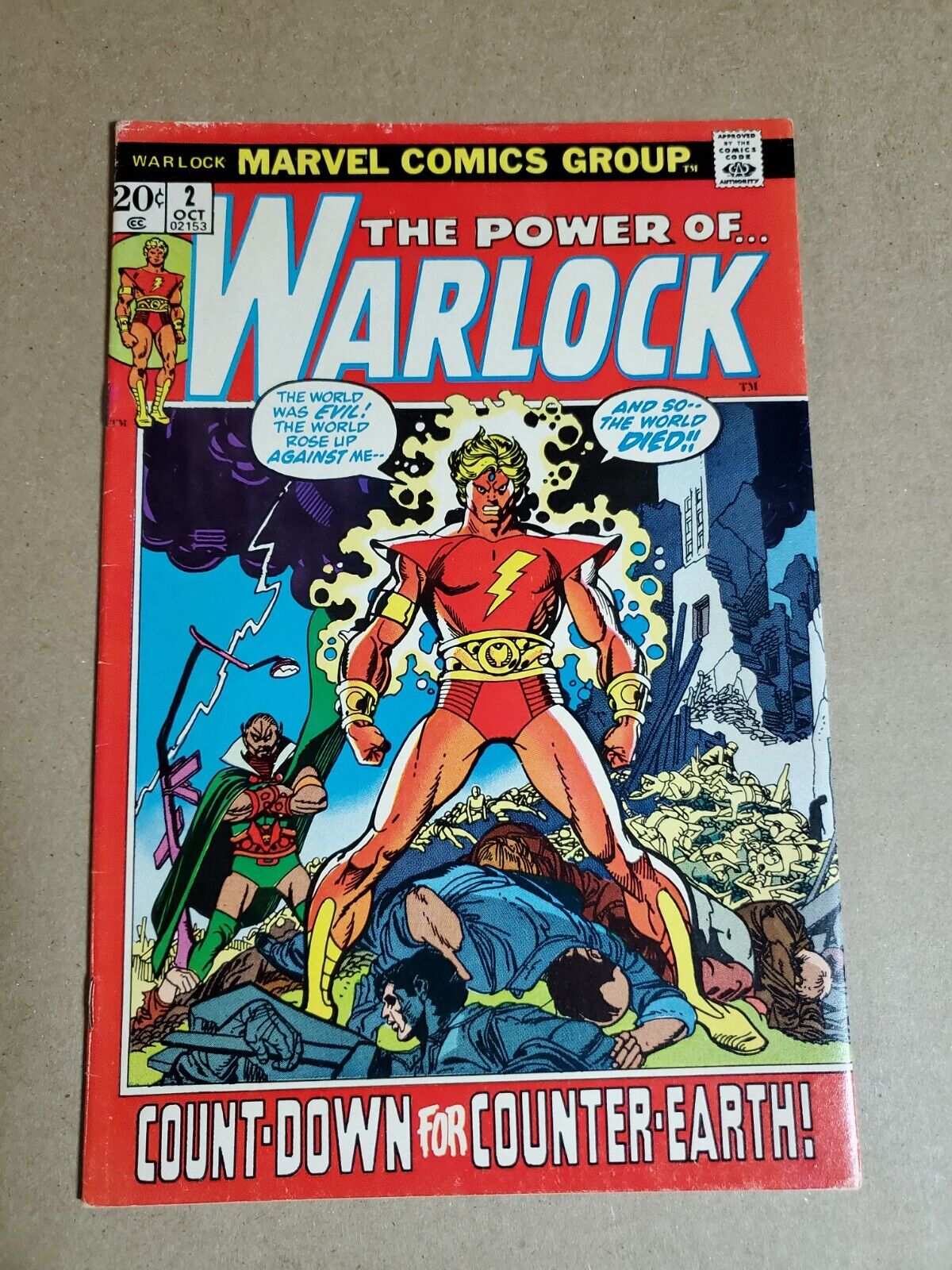 WARLOCK #2 (VG) 1972 Iconic cover by Gil Kane BRONZE AGE MARVEL COMICS