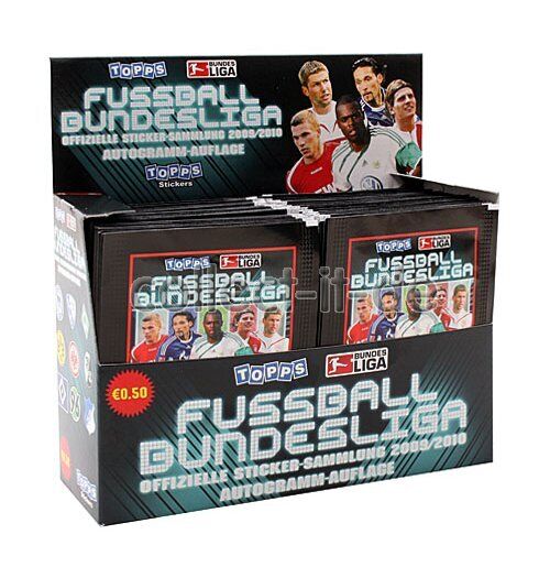 Topps Bundesliga 09/10 stickers 2009 2010 - 1 display (100 bags)