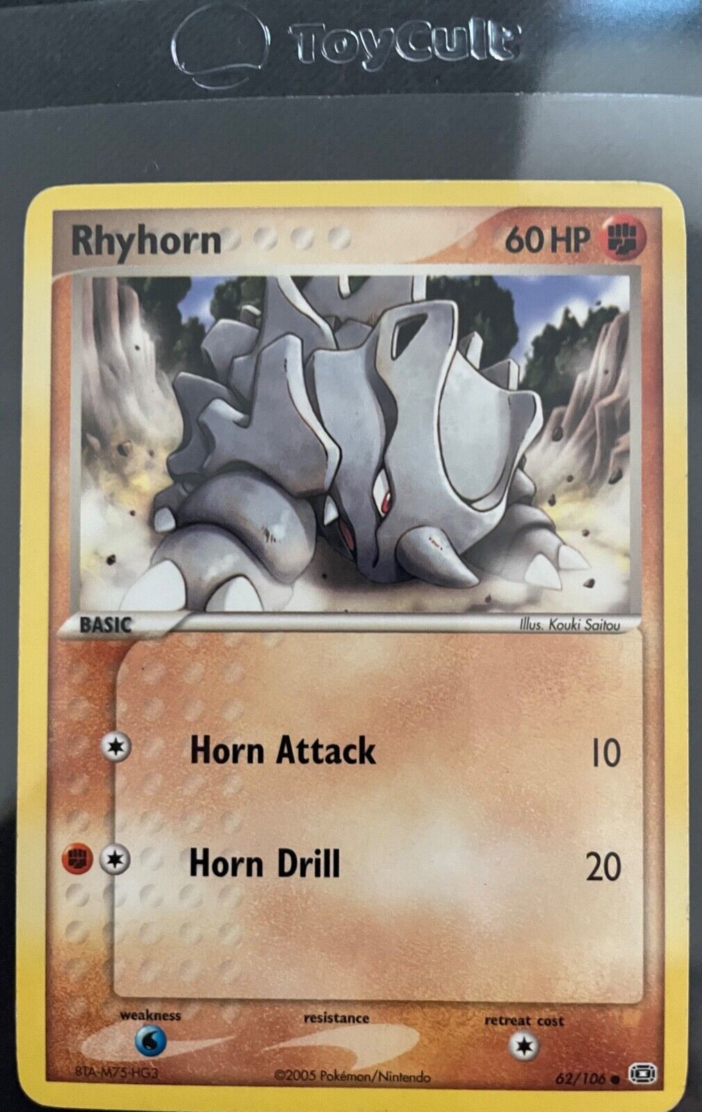 Rhyhorn - 62/106 EX Emerald Played - Pokemon Card