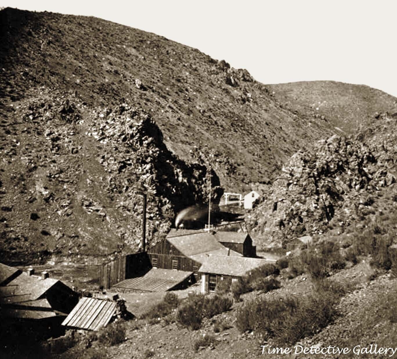 The Devil\'s Gate, Silver City, Nevada - 1860s - Historic Photo Print