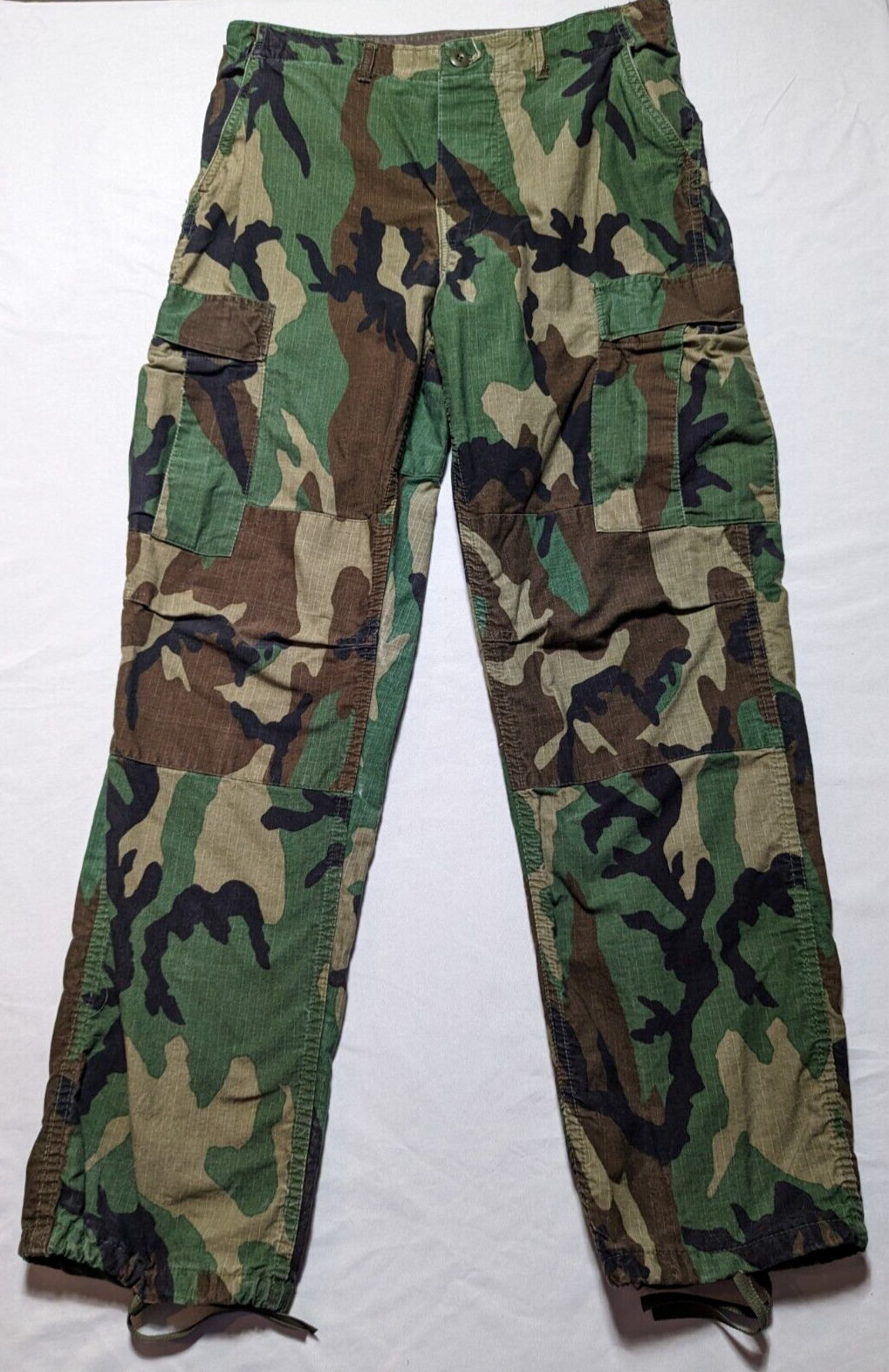 US ARMY BDU Men Medium Regular 100% Cotton Woodland Camo Combat Trousers