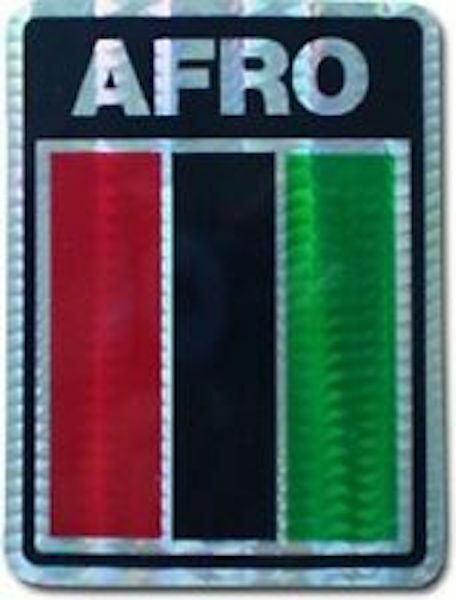 Afro American Reflective Decal Sticker Pan African Unity UNIA Black Liberation 