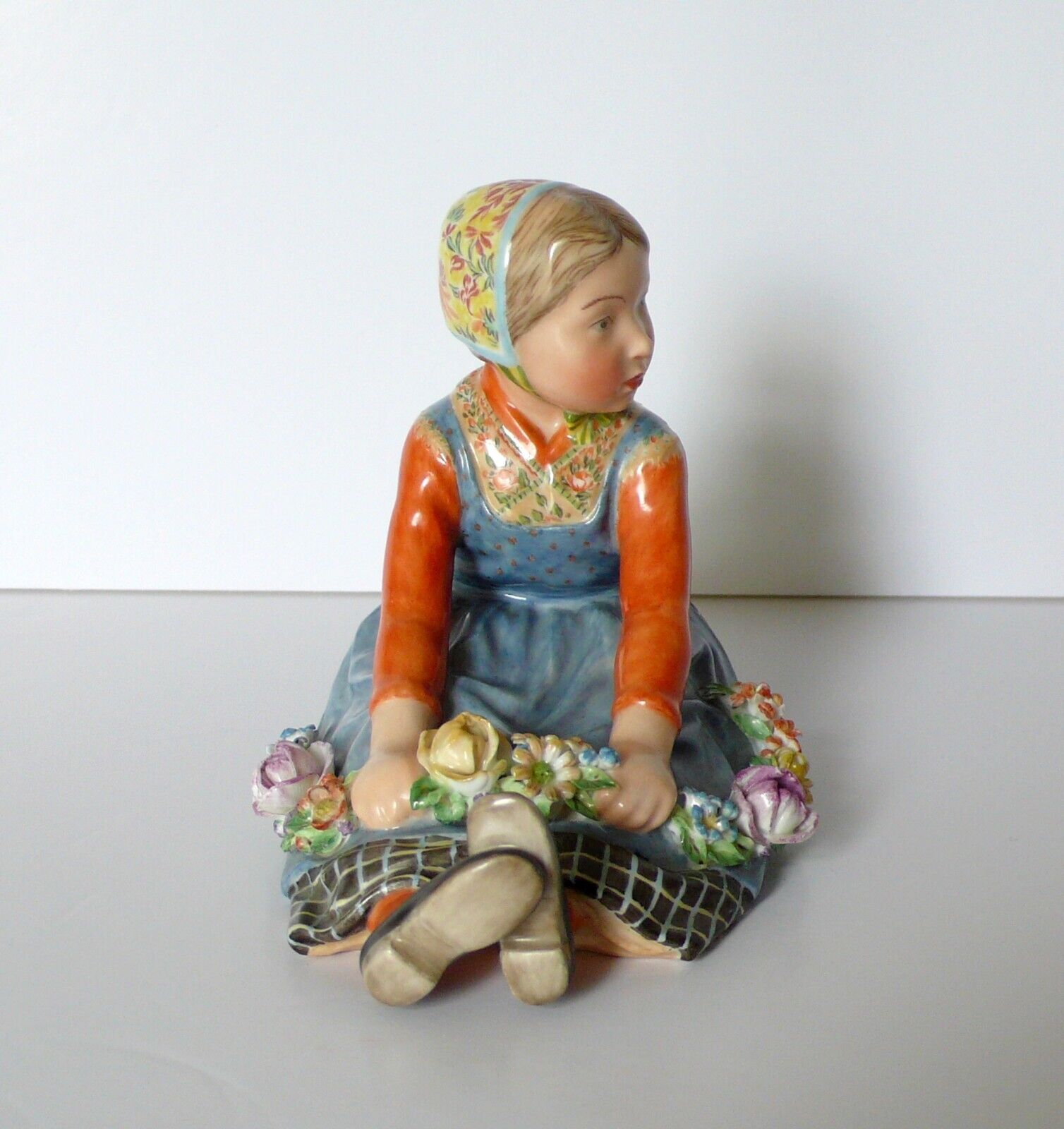 Royal Copenhagen Jylland  Porcelain Girl Figurine 12421 Carl Martin-Hansen 1stQ
