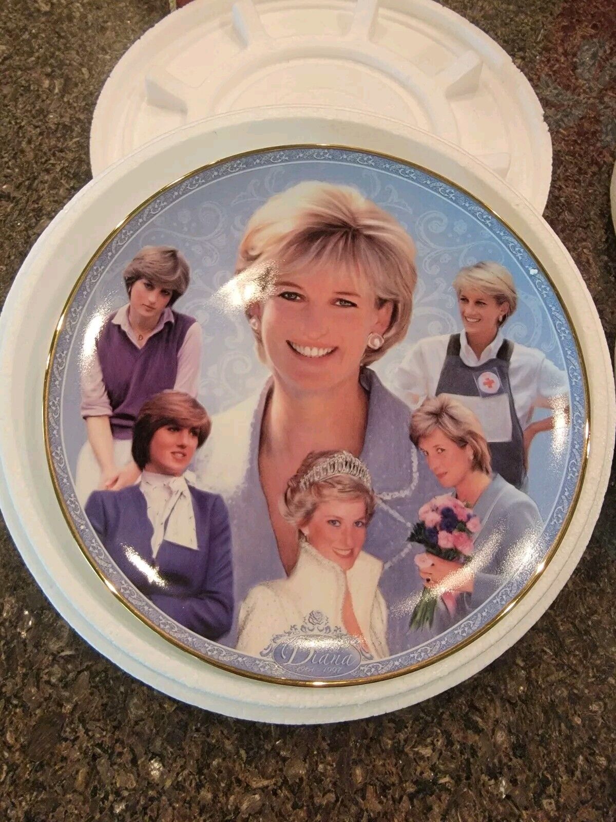 Princess Diana - 'The People's Princess' Danbury Mint Memorial Plate 