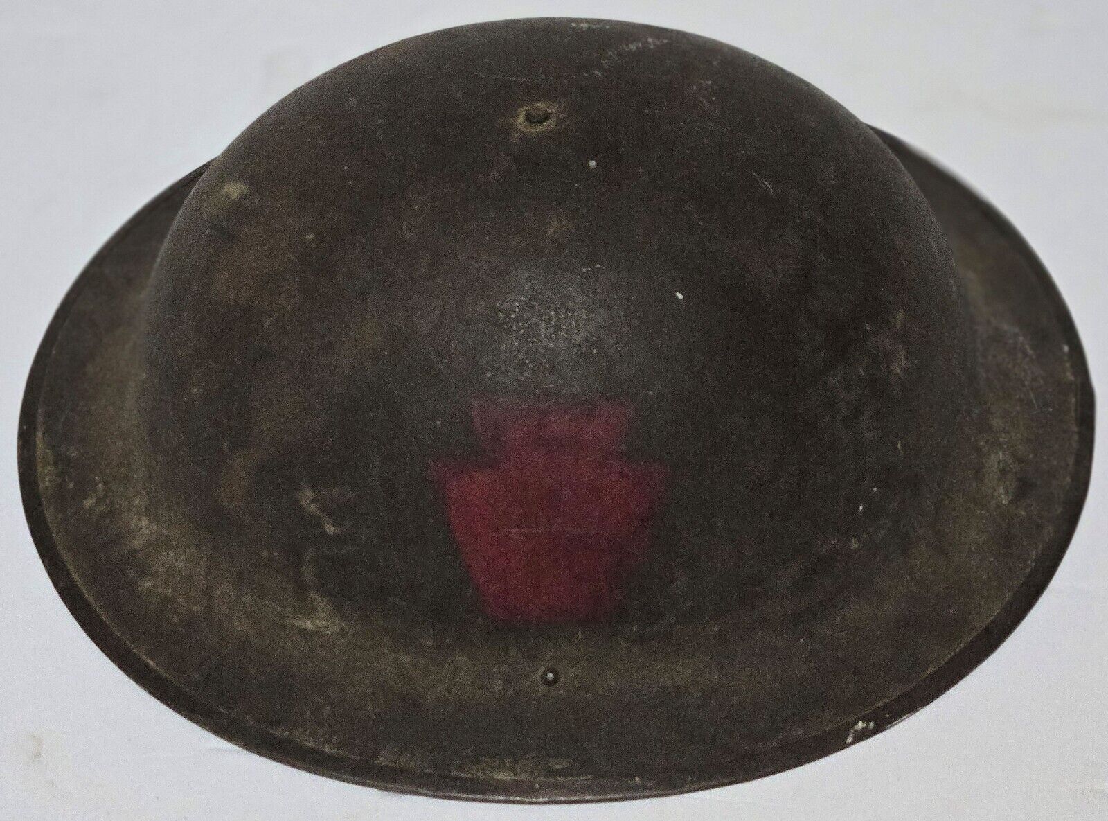 Original 1917 WWI 28th Division Allied Expeditionary Forces World War I Helmet