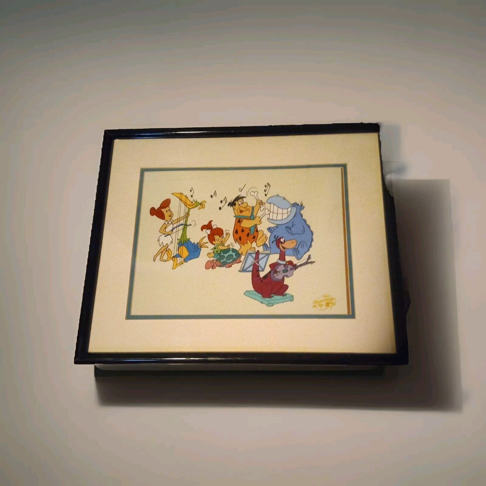 FATHER\'S DAY GIFT VINTAGE HANNA BARBERA  CELL FRAMED AND MATTED   16x20