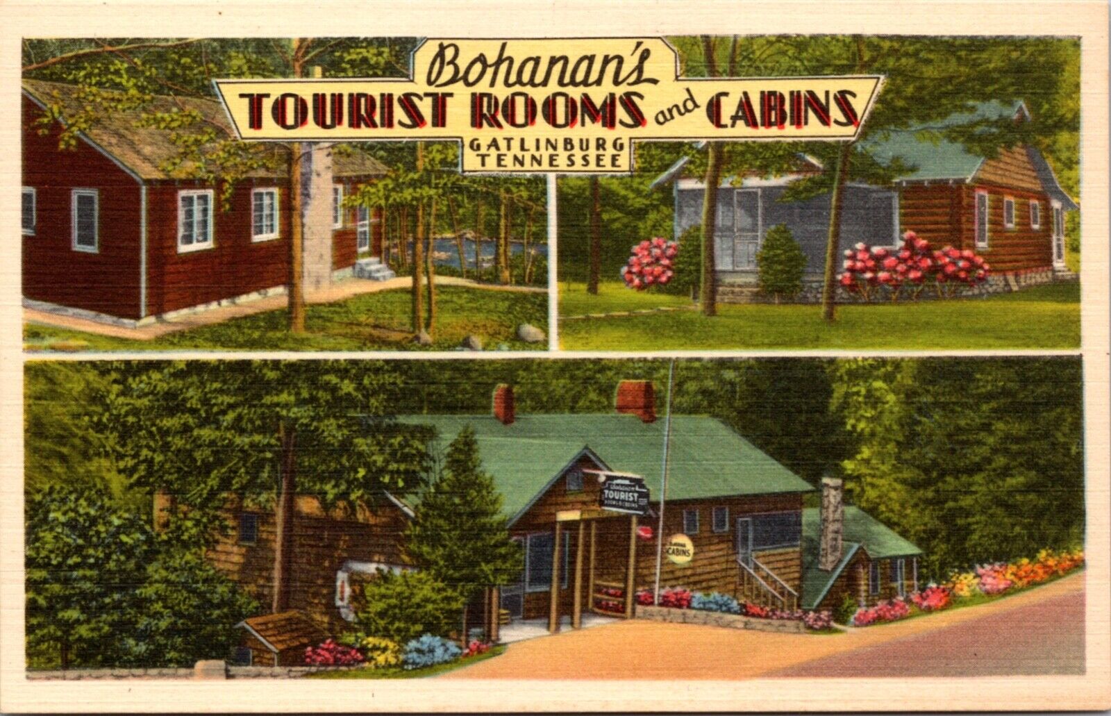 Linen PC Ray Bohanan\'s Tourist Court Rooms and Cabins in Gatlinburg, Tennessee