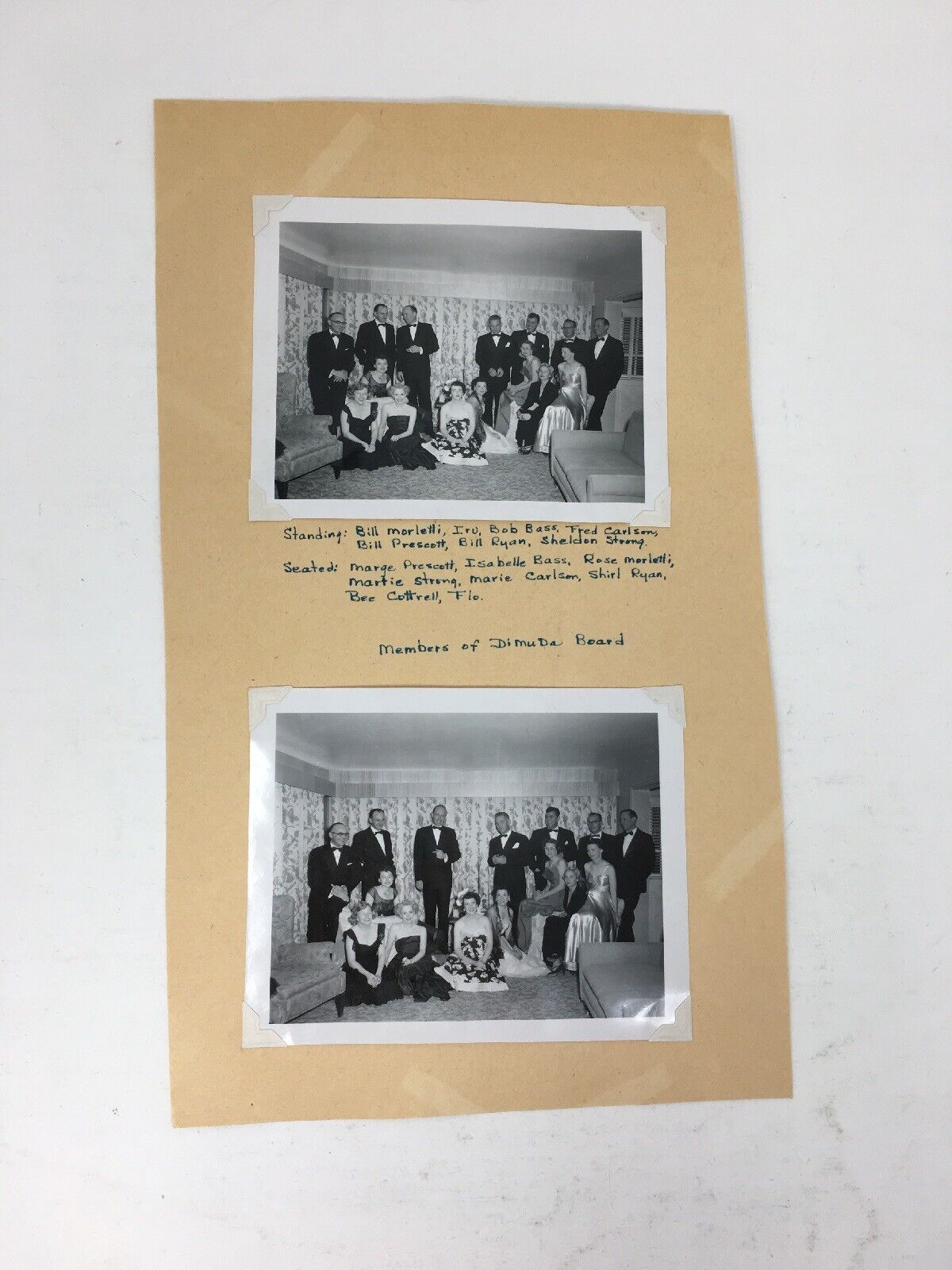 1952 Photos of the Denver Dance Club Board Members Di-Mu-Da Vintage