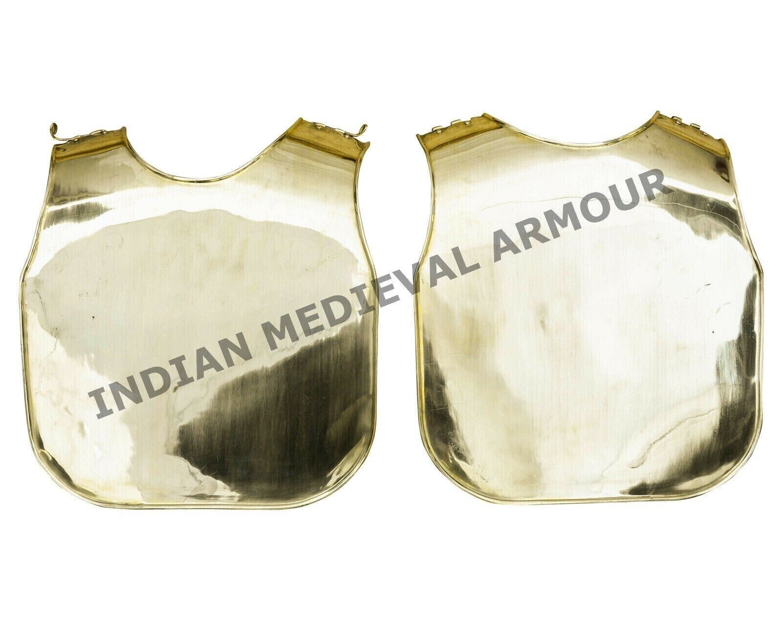 Halloween Roman Brass Breastplate & Gorget SCA Combat 1.5 mm Gladiator Armor